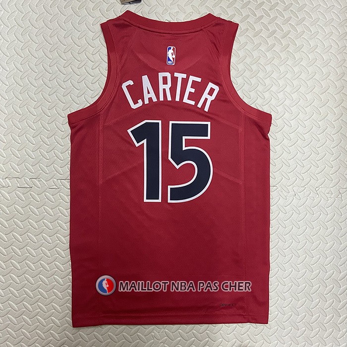 Maillot Tornto Raptors Vince Carter NO 15 Icon 2022-23 Rouge